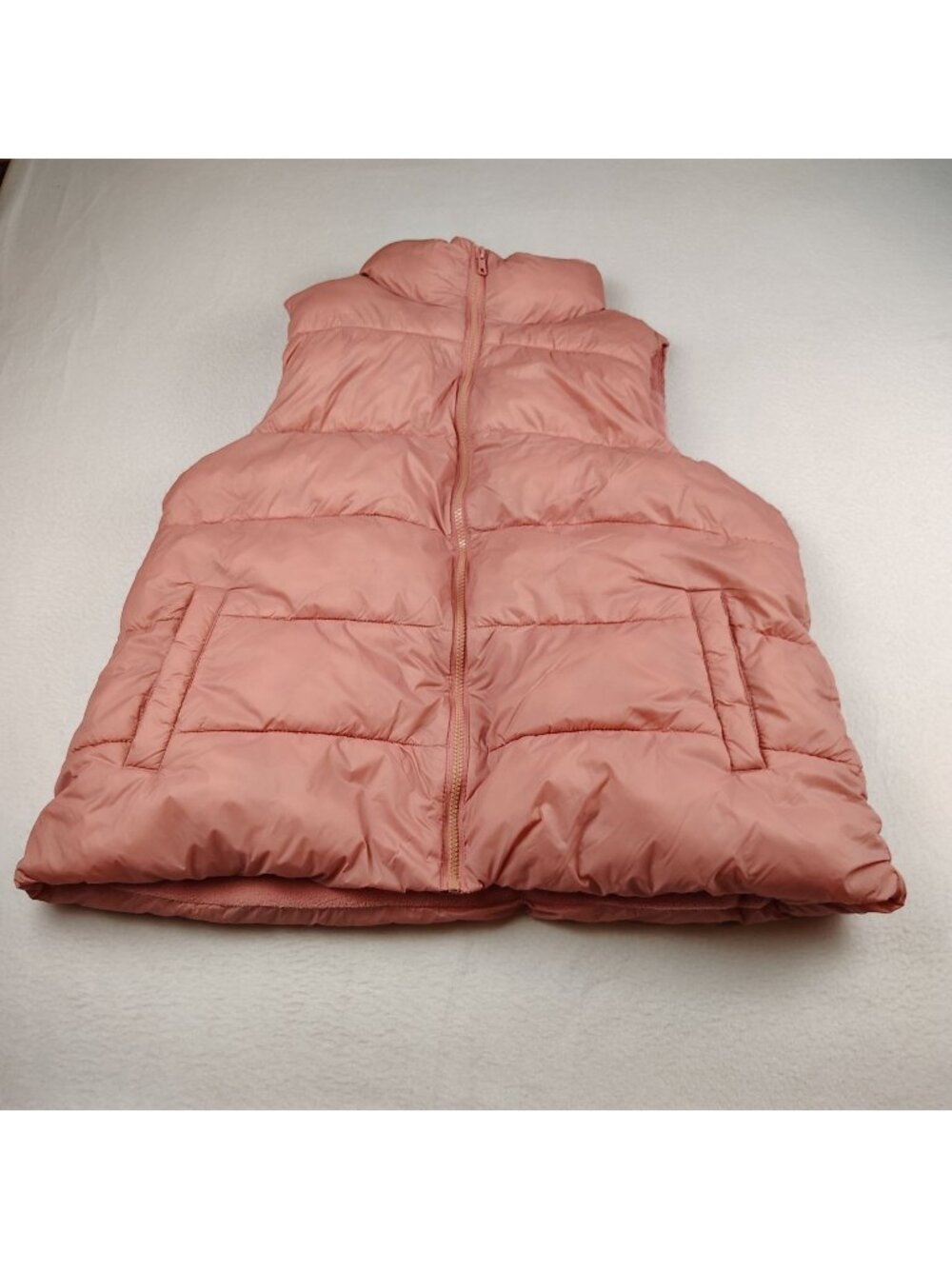 Old Navy Pink Frost Free Quilted Puffer Vest Womens XL